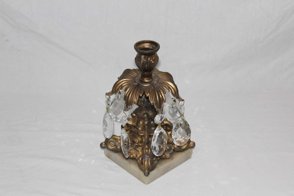 Marble/Crystal Taper Candle Holder