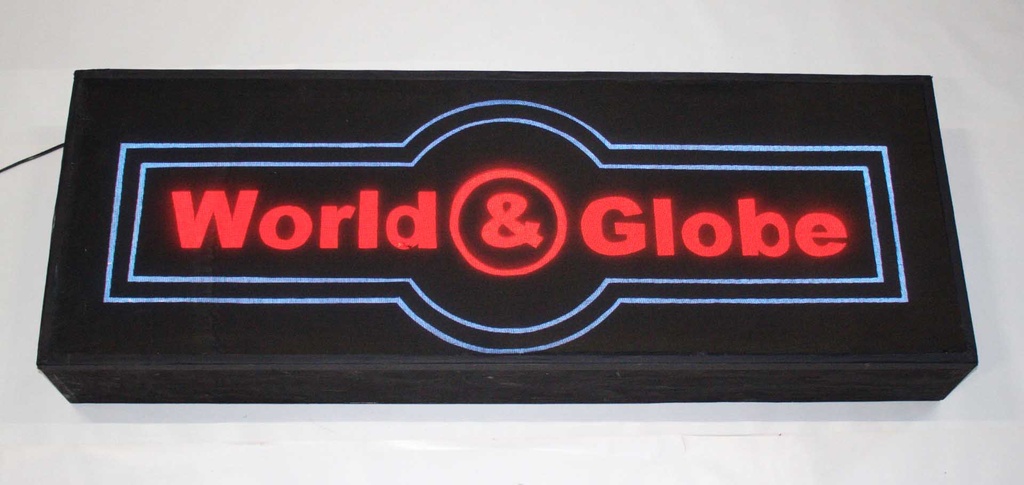 World & Globe Sign