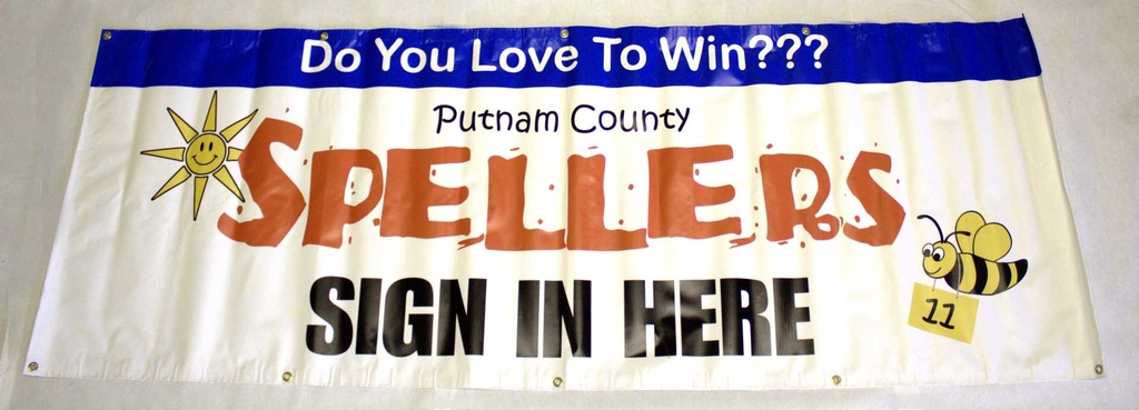 Spelling Bee Sign In Banner