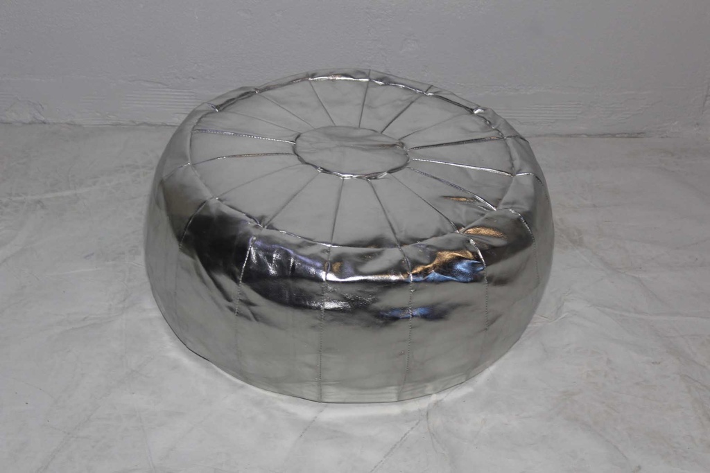 Silver Pouf
