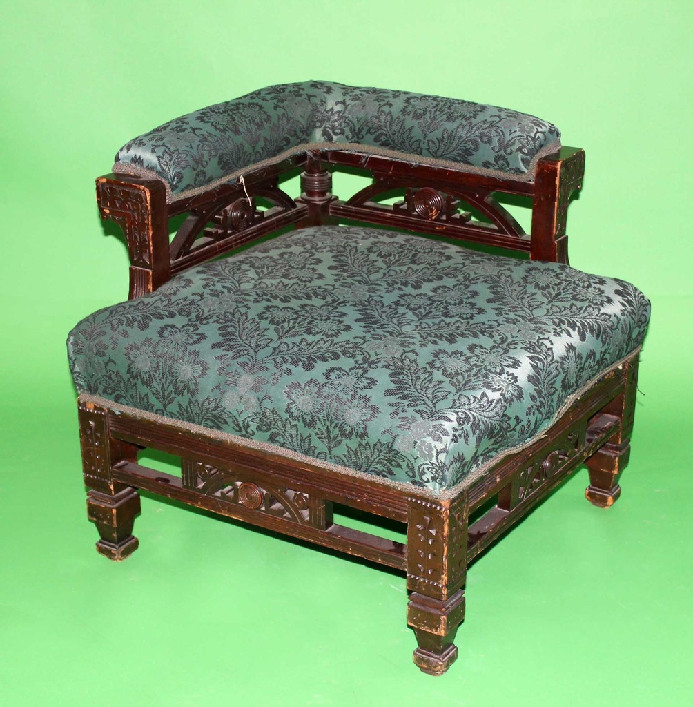Brocade Corner Chair
