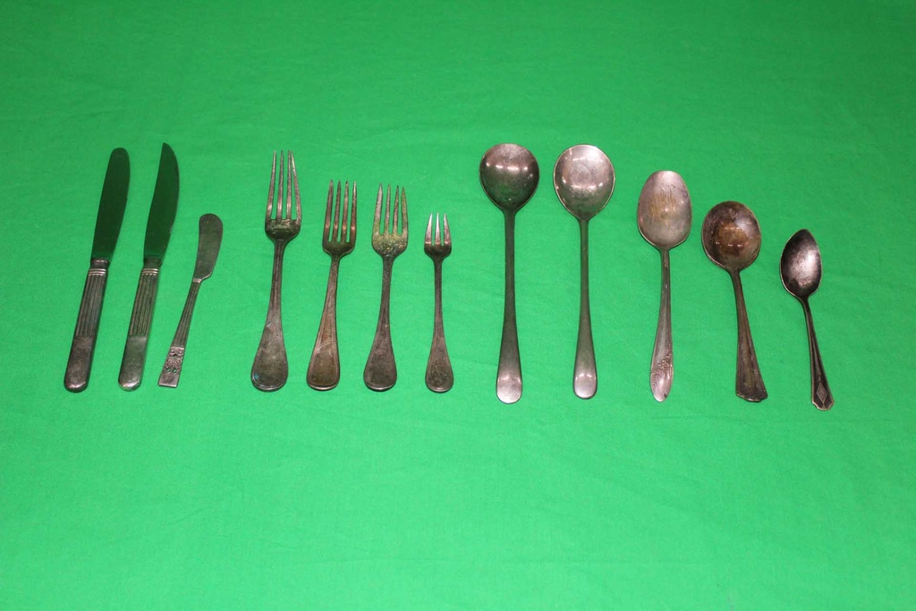 Tarnished Silverware Set