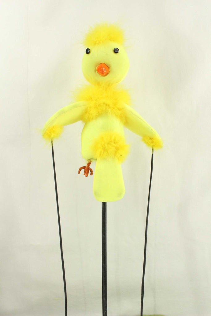 Yellow Bird Stick Puppet