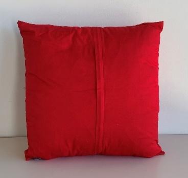 Red Single Pleat Pillow
