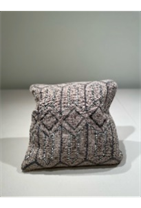 Natural Silver Piping Pillow
