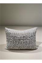 White Beaded Lumbar Pillow