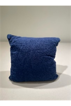 Navy Embroidered Pillow