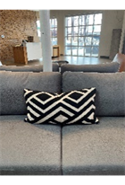 Black/White Chevron Pillow