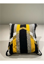 Black/Gold Lined Pillow
