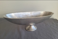 Long Black Pewter Pedestal