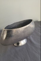 Metal Pewter Pedestal Bowl