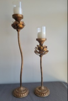 Large Flower Pillar Candleholder
