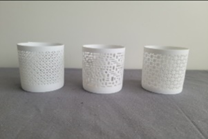 Ceramic Lace Votive