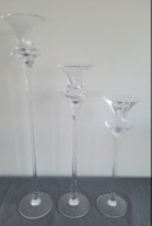 Hourglass Glass Pedestal (LG)