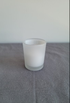 White Frosted Votive