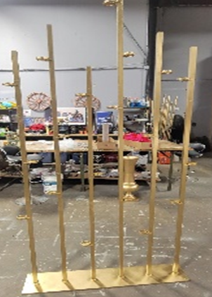 Metal Reed Candle Tower