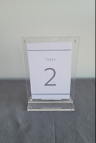 Acrylic Flat Stand Table Number Holder