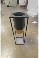 Black and Gold Frame Urn