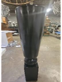 Dash Dot Urn with Column
