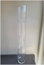 48" Glass Cylinder Vase