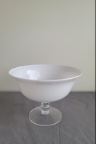 Milk Glass Pedestal Bowl