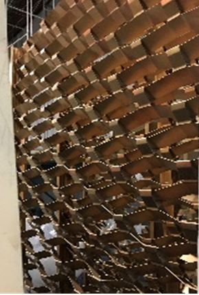 Metal Ribbon Wall (4x8ft)