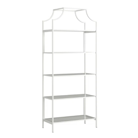 Barback White/Metal Shelf