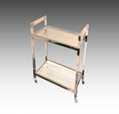 Gold and Acrylic Bar Cart