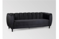 Black Velvet Sofa D