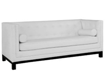 White Leather Chesterfield Couch