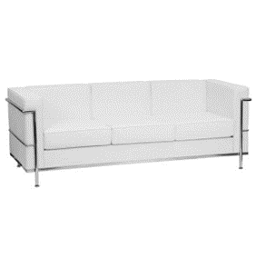 White Leather Cosmo Couch