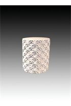 White Moroccan End Table