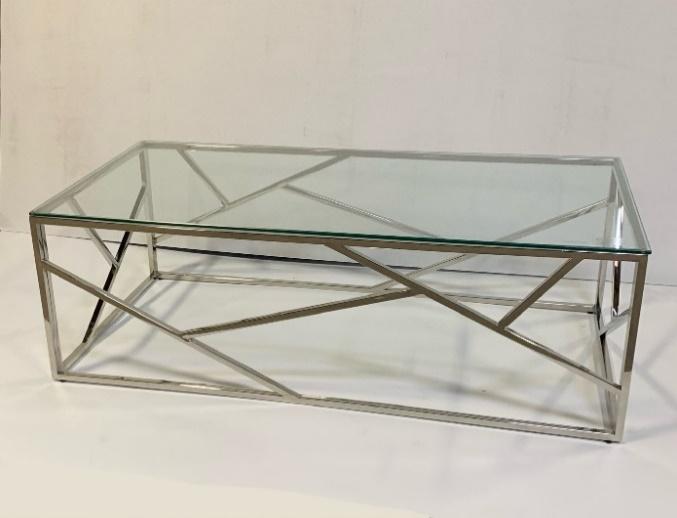 Silver Block Coffee Table