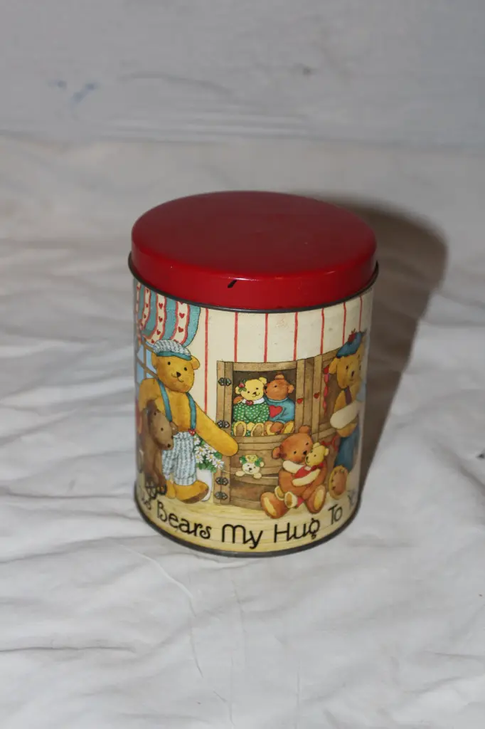 Teddy Bear Tin