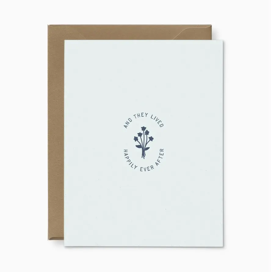 Happily Ever After Wedding Greeting Card