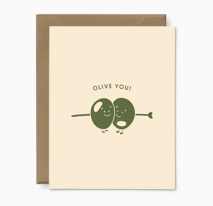 Olive You Greeting Card