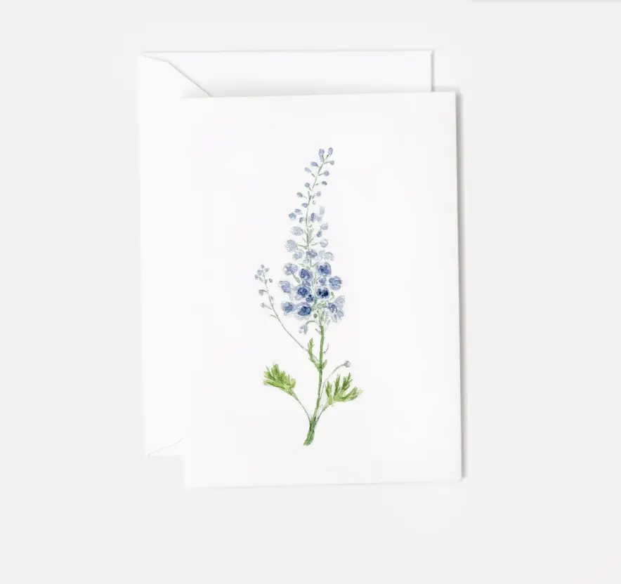 Delphinium Mini Notecard