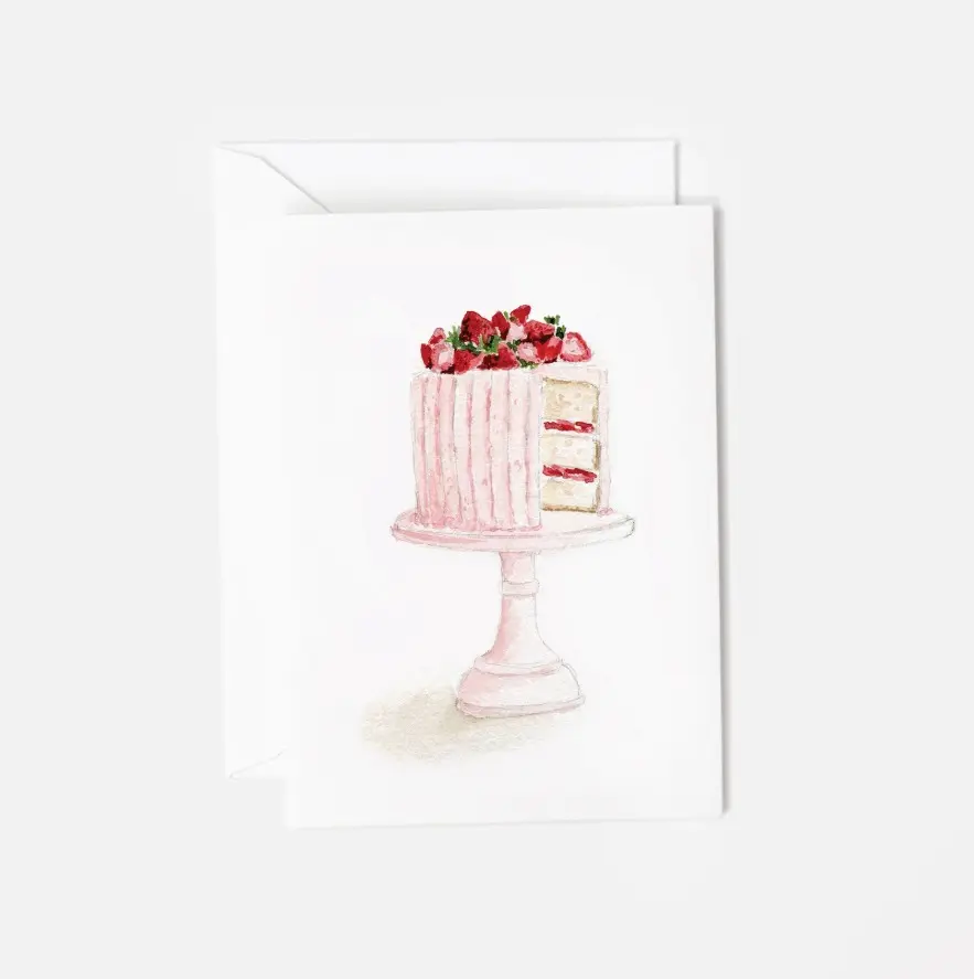 Pink Cake Mini Notecard