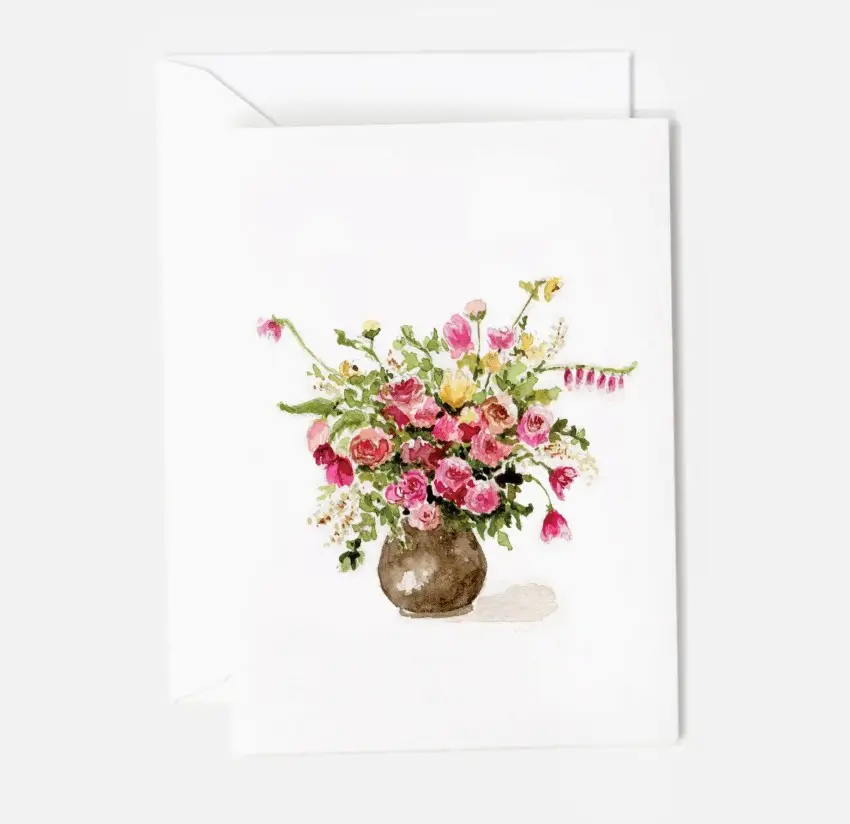 Rose Bouquet Mini Notecard