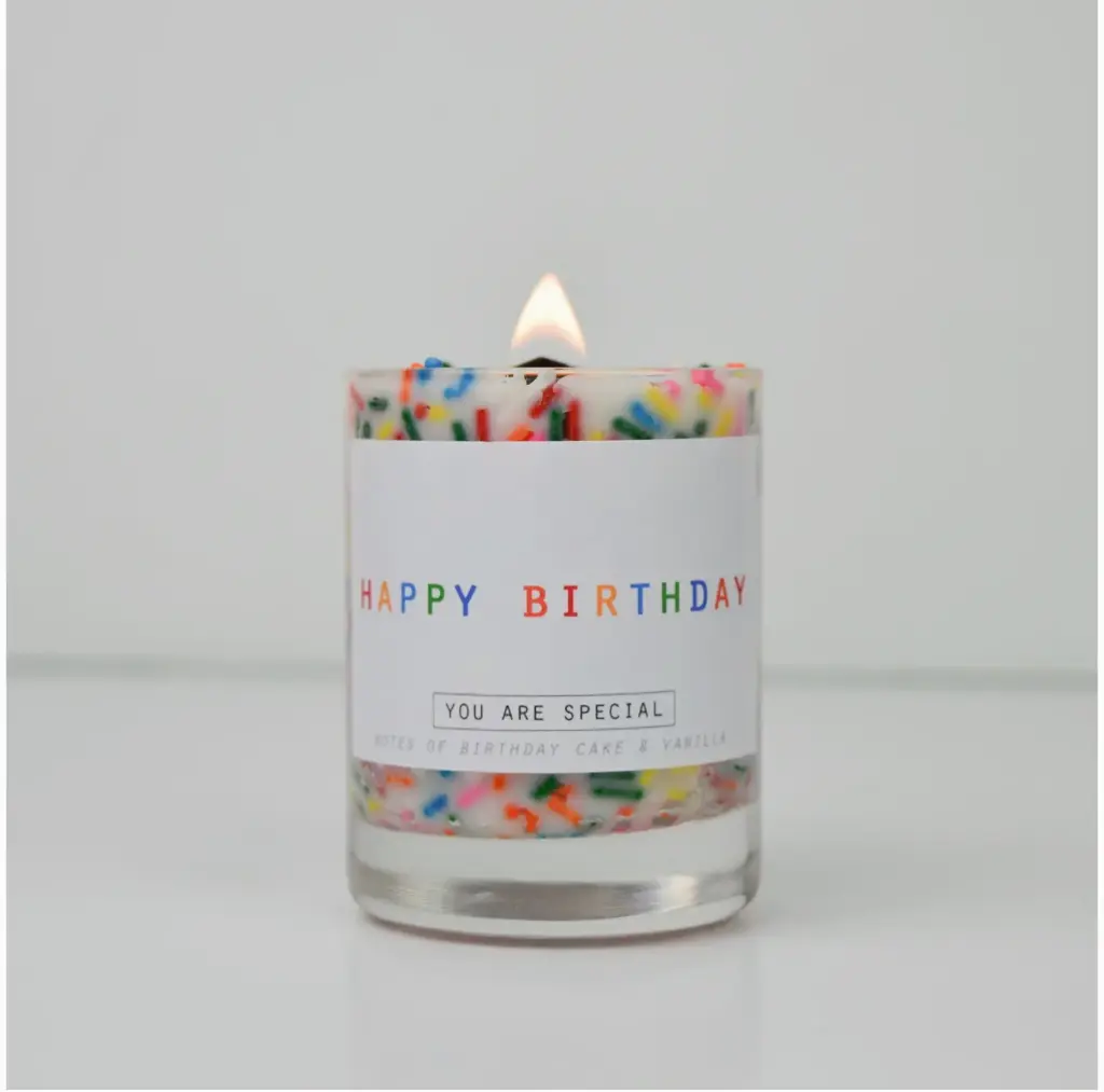 Mini Happy Birthday Candle