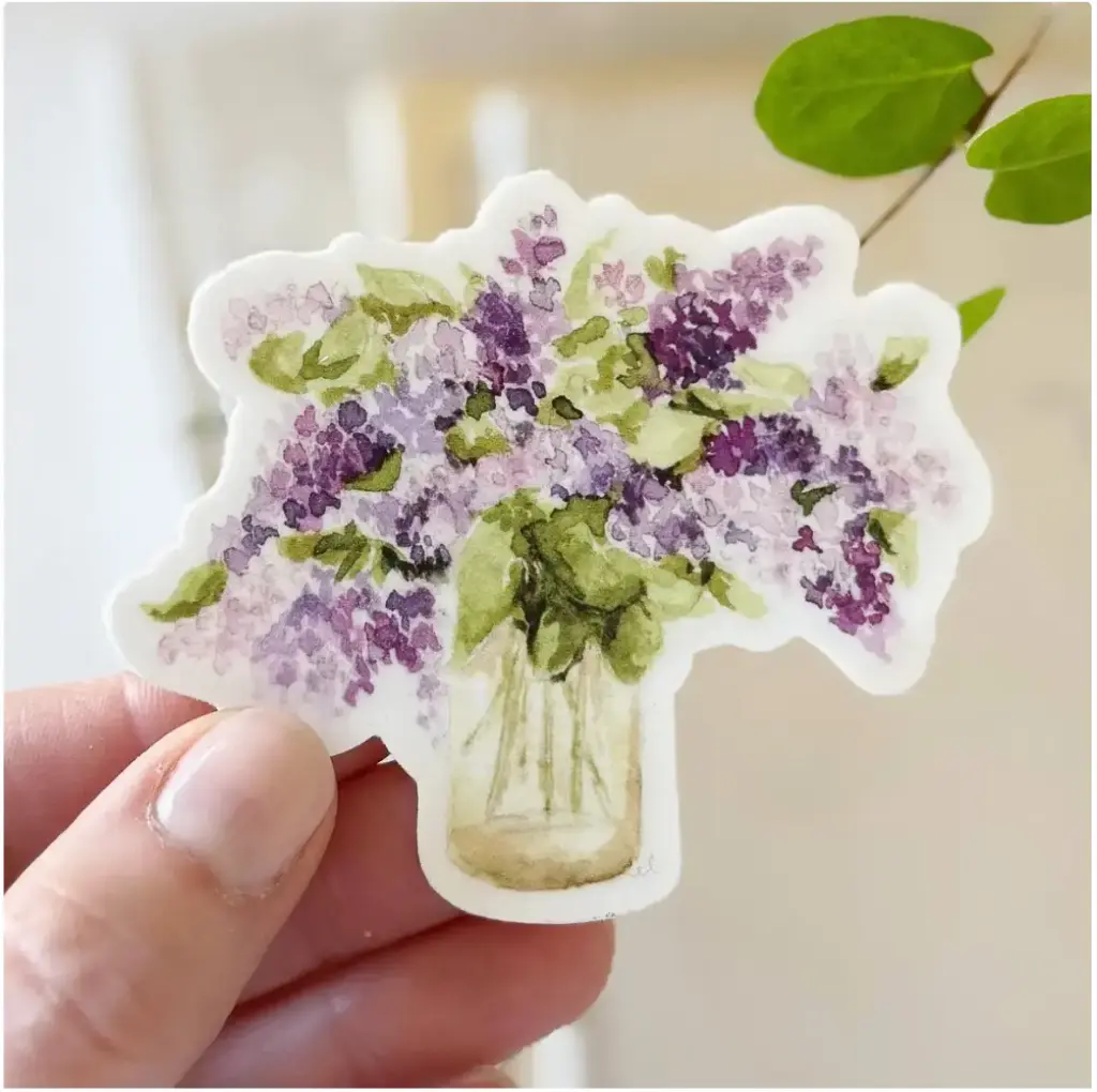 Lilac Bouquet Sticker