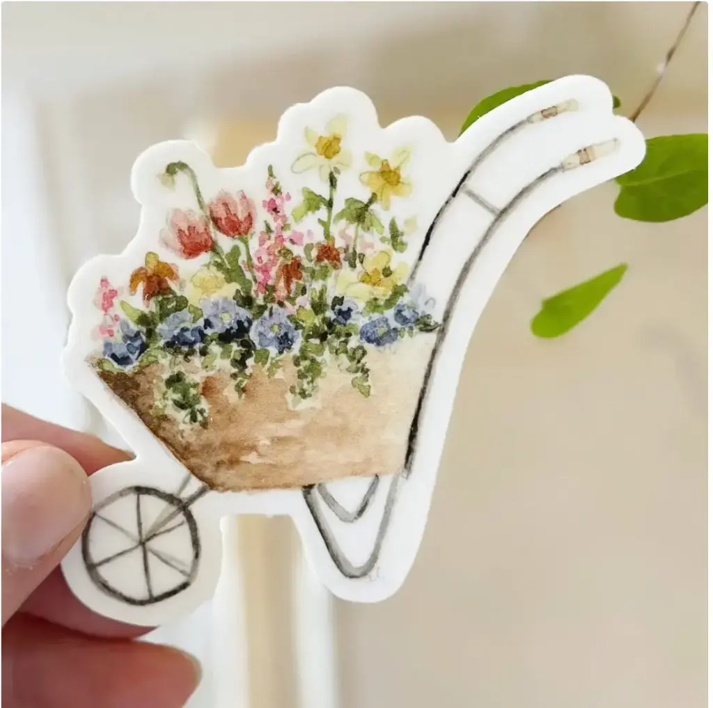 Wheelbarrow Sticker