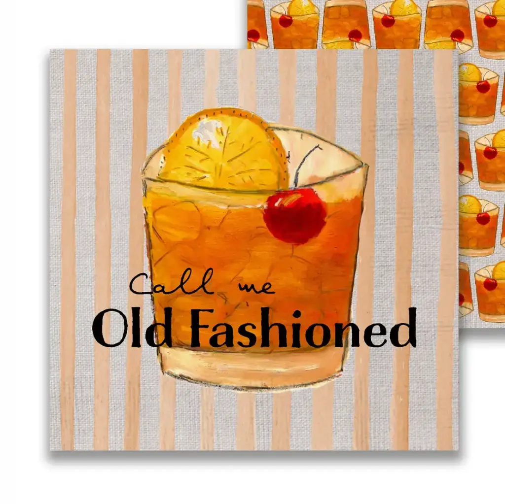Napkin - Call Me Old Fashioned Cocktail, 12ct