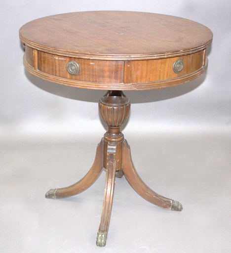 [PFT-026] Brown Circle Pedestal Table