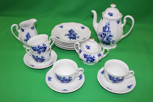[PKS-010] Blue Czech Tea Set