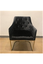 [ECD-006] Black Velvet Club Chair