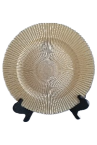 [EDC-001] Gold Glass Sunbeam Charger