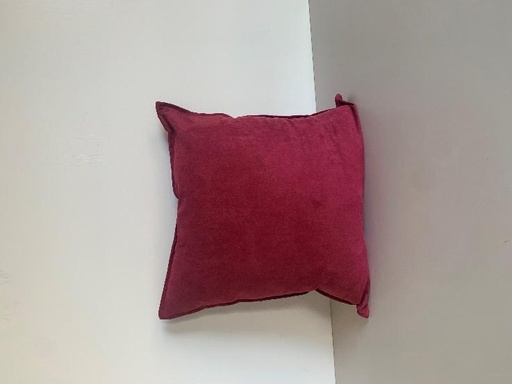 [EDD-007] Burgundy Suede Pillow