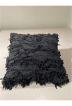 [EDD-044] Black Shag Pillow