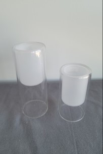 [EDH-122] Large Tall Frosted Cylinder Votive